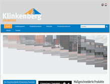 Tablet Screenshot of klinkenbergbv.de